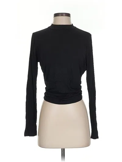 Pre-owned Huhot Long Sleeve Turtleneck In Black