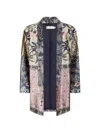 Hui Hui Printed Silk Jacket In Multi