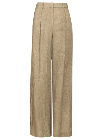 Hui Marigold Trousers Beige In Brown