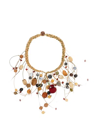 Hui Milano Bead-embellished Necklace In Neutral
