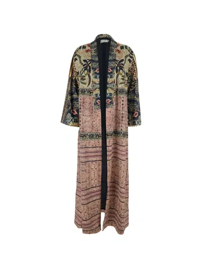 Hui Milano Ciclamino Floral-pattern Coat In Multi