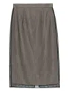 Hui Milano Ciliegio Mid Skirt In Black