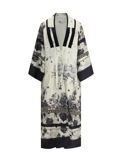 Hui Milano Fava Kimono In Multicolour