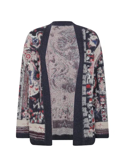 Hui Milano Doubtless Intarsia-knit Cardigan In Neutrals