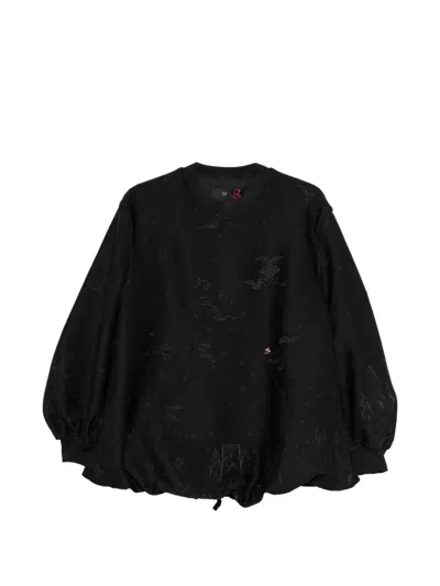 Hui Milano Embellished Sweatshirt In Black