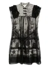 Hui Milano Patterned-jacquard Mini Dress In Black