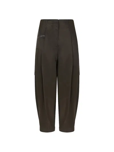 Hui Milano Pleated Zip-detail Cargo Pants In Multi