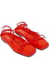 Hui Milano Square-toe Pumps In Red