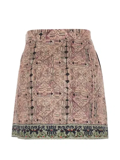 Hui Milano Umberto Printed Mini Skirt In Multi