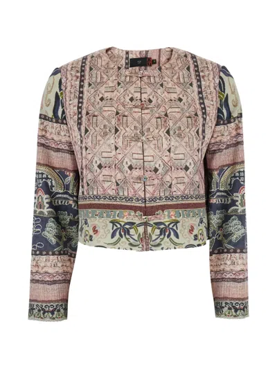 Hui Milano Valerio Printed Jacket In Neutral