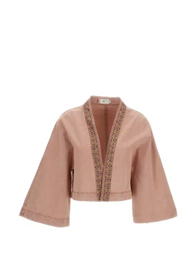 Hui Milano Vittorio Embroidered Jacket In Brown