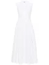 Huishan Zhang Alain Floral Lace Fit-&-flare Maxi Shirtdress In White
