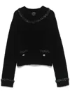 Huishan Zhang Lurex Trimming Jumper In Black