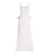 Huishan Zhang Duchesse Satin Shannon Gown In White