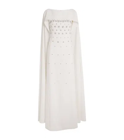 Huishan Zhang Embellished Luanne Gown In White