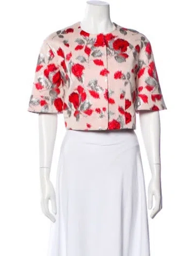 Pre-owned Huishan Zhang Floral Print Bolero In Multi