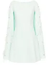 Huishan Zhang Kaley Crepe Mini Dress In Mint - Mint