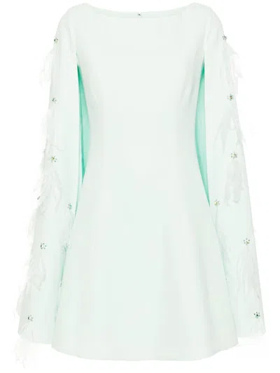 Huishan Zhang Kaley Crepe Mini Dress In Mint - Mint