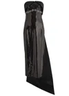 Huishan Zhang Greta Strapless Sequin-embellished Gown In Black