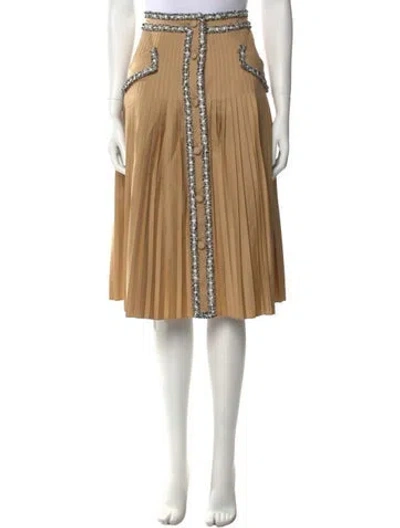 Pre-owned Huishan Zhang Knee-length Skirt In Neutral