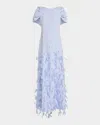 Huishan Zhang Leonor Gown In Pale Blue