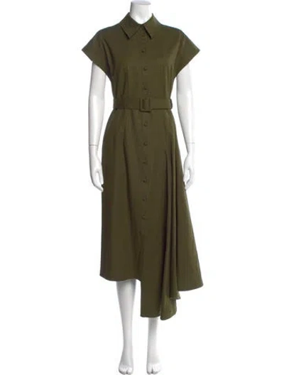 Pre-owned Huishan Zhang Long Dress In Green