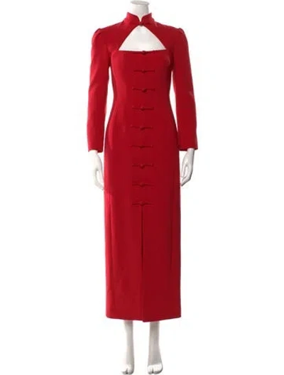 Pre-owned Huishan Zhang Long Dress In Red
