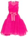 Huishan Zhang Pernille Ruffled Tulle Dress In Rosa