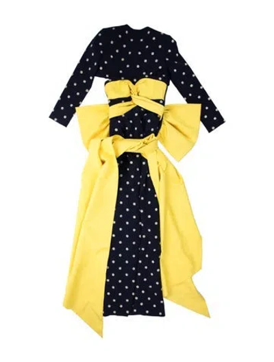 Pre-owned Huishan Zhang Polka Dot Print Knee-length Dress In Multi