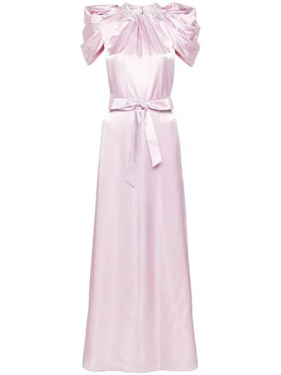 HUISHAN ZHANG GLORY SATIN-ABENDKLEID