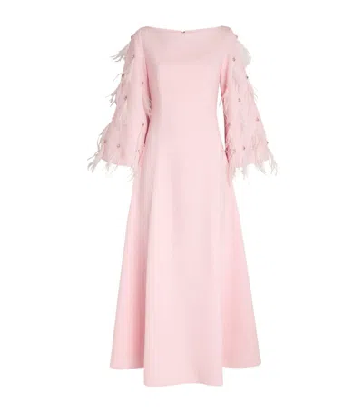 Huishan Zhang Sable Clover Gown In Pink