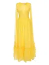 Huishan Zhang Sienna V-neck Maxi Dress In Yellow