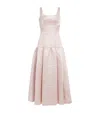 Huishan Zhang Sleeveless Norma Midi Dress In Pink