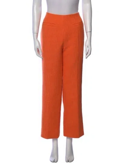 Pre-owned Huishan Zhang Straight Leg Pants In Orange