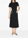 Huishan Zhang Theon Embellished Pocket Maxi Dress In Black