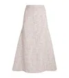 Huishan Zhang Tweed Asymmetric Vicky Maxi Skirt In White