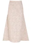 Huishan Zhang Tweed Asymmetric Vicky Maxi Skirt