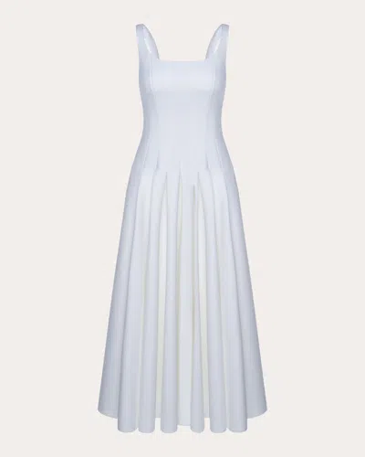 Huishan Zhang Women's Darla Pleated Dress In White