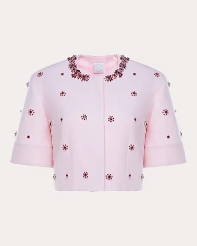 Huishan Zhang Women's River Embellished Jacket In Pink