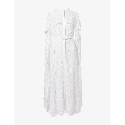 Huishan Zhang Womens Loretta Modest Cotton Maxi Dress White