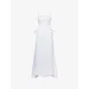 Huishan Zhang Womens White Shannon Satin Gown In White