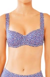 Huit Balconette Underwire Bikini Top In Multi