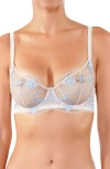Huit Boheme Underwire Bra In Floral White