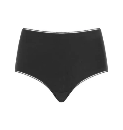 Huit Coton Bio High Waisted Bikini In Black