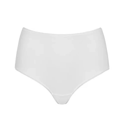 Huit Coton Bio High Waisted Bikini In White