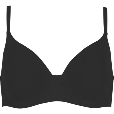 Huit Coton Bio Underwire Bra In Black