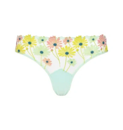 Huit Dance Des Fleurs Tanga In Green
