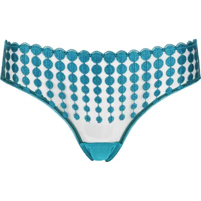 Huit Deco Dots Lace Bikini In Blue