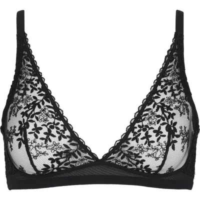 Huit Desir Lace Bralette In Black