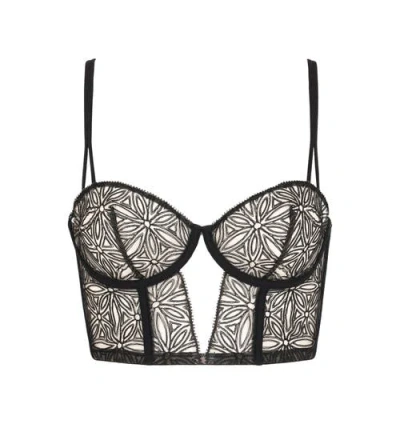 Huit Infini Lace Bustier In Black